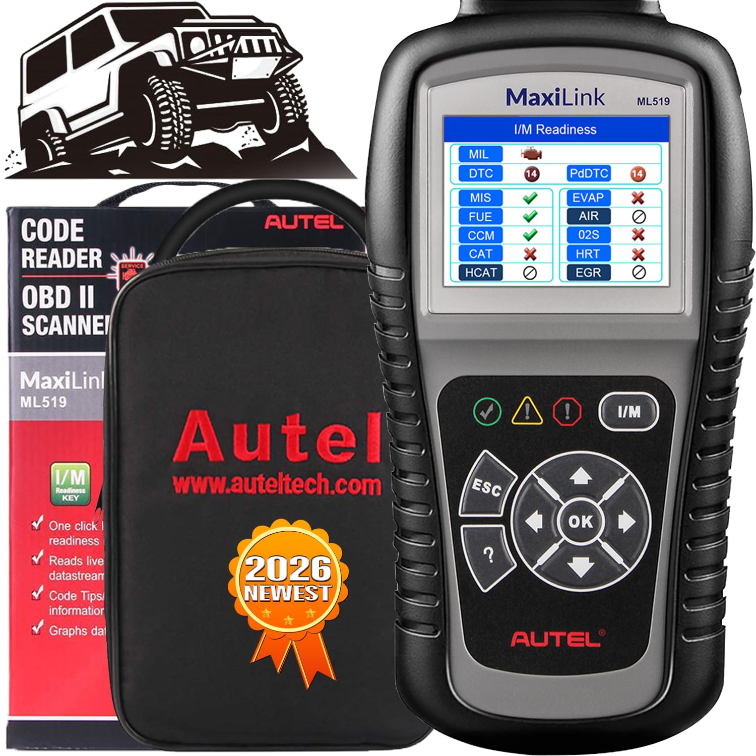 Amazon.com: Autel MaxiLink ML519 OBD2 Scanner [Same as AutoLink